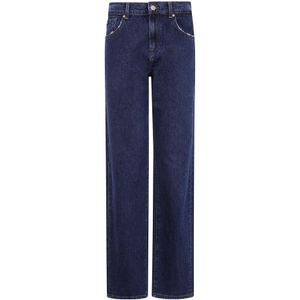 7 For All Mankind, Jeans, Dames, Blauw, W24, Denim, Denim Huntington Broek