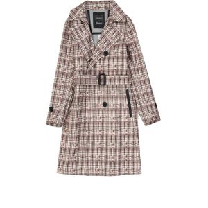 Herno, Mantels, Dames, Veelkleurig, S, Linnen, Linnen Trenchcoat met Peak Revers