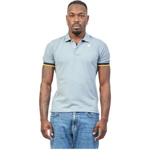 K-Way, Tops, Heren, Grijs, 3Xl, Katoen, Stretch Katoen Polo Shirt
