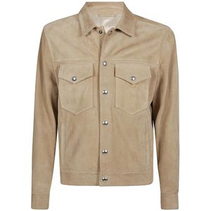 Eleventy, Jassen, Heren, Beige, 3Xl, Denim, Denim Jacket