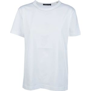 Fabiana Filippi, Tops, Dames, Blauw, S, Katoen, Casual Katoenen T-shirt voor Vrouwen