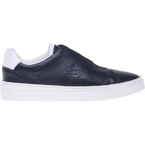 Baldinini, Schoenen, Heren, Blauw, 43 EU, Trainer in blue tumbled leather