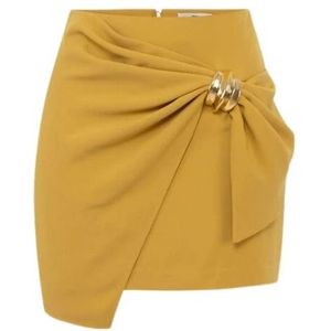 Elisabetta Franchi, Rokken, Dames, Geel, M, Stijlvolle Rokken Collectie