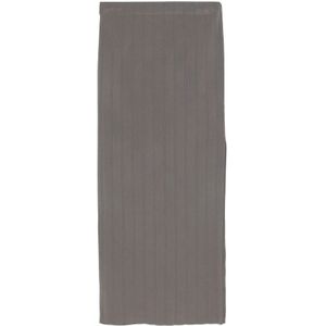 Remain Birger Christensen, Rokken, Dames, Grijs, XS, Grijze Rok met Elastische Taille en Zijsplitten