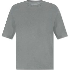 Officine Générale, Tops, Heren, Grijs, L, Katoen, Crew Neck T-Shirt