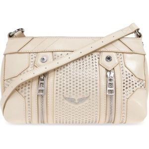 Zadig & Voltaire, Tassen, Dames, Beige, ONE Size, Leer, Sunny Schoudertas