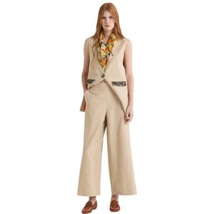 Maliparmi, Broeken, Dames, Blauw, S, Denim, Denim Lente Broek Donkerblauw