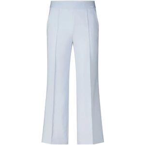 Cambio, Broeken, Dames, Blauw, XL, Cameron Broek met Plooien