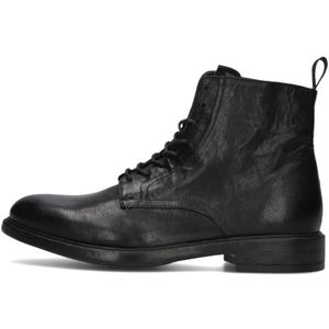 Giorgio, Schoenen, Heren, Zwart, 41 EU, Zwarte Veterschoenen voor Heren