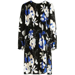 Betty Barclay, Kleedjes, Dames, Veelkleurig, XL, Polyester, Langarm Plooijurk