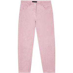 Luisa Cerano, Jeans, Dames, Roze, XL, Denim, Sportieve Denim Looseleg Broek
