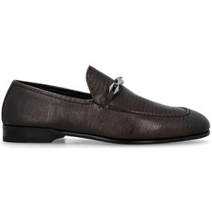 Jimmy Choo, Schoenen, Heren, Bruin, 41 1/2 EU, Leer, Marti Reverse Loafers