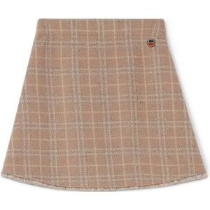 Busnel, Rokken, Dames, Beige, S, Wol, Bessie Rok Toffee Check