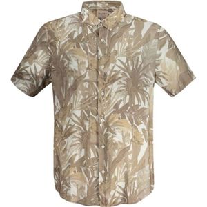 Guess, Overhemden, Heren, Beige, S, Beige Viscose Shirt