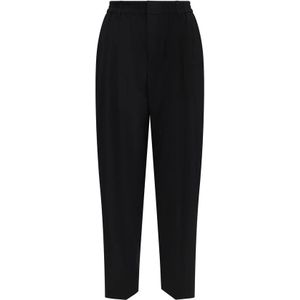 Alexander Wang, Broeken, Dames, Zwart, M, Logo Oversized Broek