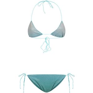 Oseree, Badkleding, Dames, Blauw, L, Stijlvol Lumiere Shade Two-Piece Set