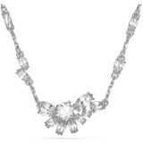 Swarovski, Accessoires, Dames, Grijs, ONE Size, Damesketting Gema Bloem Wit, Gerhodineerd 5644683