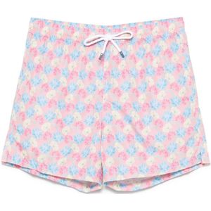 Fedeli, Badkleding, Heren, Roze, L, Polyester, Polyester Zwemshorts met Trekkoord
