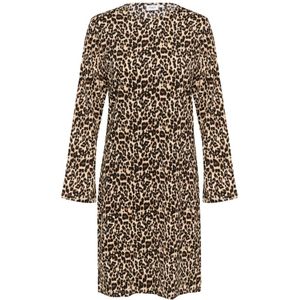 Saint Tropez, Kleedjes, Dames, Bruin, XS, Elegante Zwarte Jurk Ilyssasz Leo