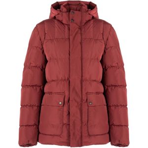 Geox, Jassen, Heren, Rood, L, Gewatteerde jas met capuchon