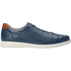 Mephisto, Schoenen, Heren, Blauw, 45 EU, Leer, Blauwe Leren Sneakers voor Heren