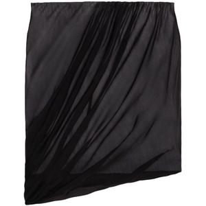 Helmut Lang, Rokken, Dames, Zwart, M, Katoen, Zwarte zijden bollenskirt