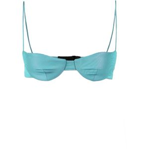 Laquan Smith, Badkleding, Dames, Blauw, S, Polyester, Top