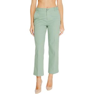 Street One, Broeken, Dames, Groen, 2Xl, Katoen, Turquoise Katoenen Jeans & Broek