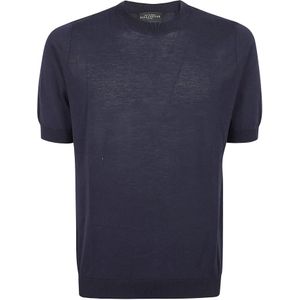 Ballantyne, Tops, Heren, Blauw, 3Xl, Katoen, Navy Ronde Hals T-Shirt