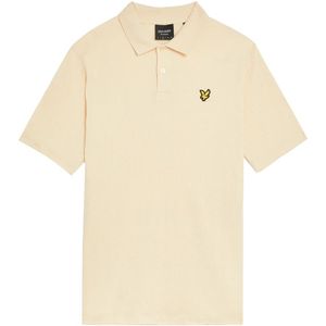 Lyle & Scott, Tops, Heren, Beige, 2Xl, Crepe Polo Shirt