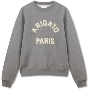 Axel Arigato, Sweatshirts & Hoodies, Heren, Grijs, M, Katoen, Pari Sweatshirt