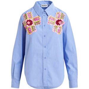 Essentiel Antwerp, Blouses & Shirts, Dames, Blauw, M, Lichtblauwe Blouse met Hapricorn