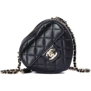 Chanel Vintage, Pre-owned, Dames, Zwart, ONE Size, Leer, Pre-owned Leather chanel-bags