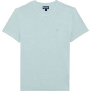 Vilebrequin, Tops, Heren, Blauw, 3Xl, Effen unisex T-shirt van badstof