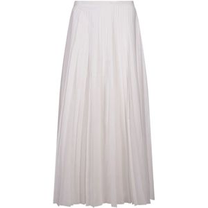 Fabiana Filippi, Rokken, Dames, Wit, XS, Katoen, Witte Katoen Polyester Blend Top
