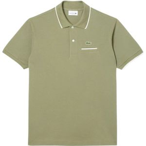 Lacoste, Tops, Heren, Groen, L, Katoen, Klassieke L.12.12 Polo met Zakdetail