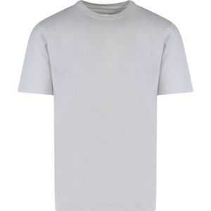 Maison Margiela, Tops, Heren, Grijs, M, Katoen, Grijze T-shirts en Polo's Geribbeld Profiel