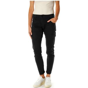 Le Temps Des Cerises, Broeken, Dames, Zwart, W32, Cargo Broek met Zijzakken