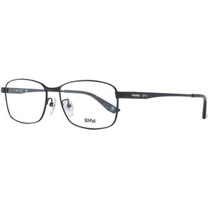 Bmw, Accessoires, Heren, Zwart, ONE Size, Zwarte Titanium Optische Monturen Rechthoekige Stijl