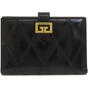 Givenchy Pre-owned, Pre-owned, Dames, Zwart, ONE Size, Tweedehands leren portemonnees