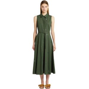 Marella, Kleedjes, Dames, Groen, S, Elegante Array Jurk - Groot