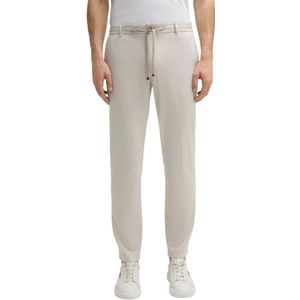 Joop!, Broeken, Heren, Beige, L, Elastische taille herenbroek in beige