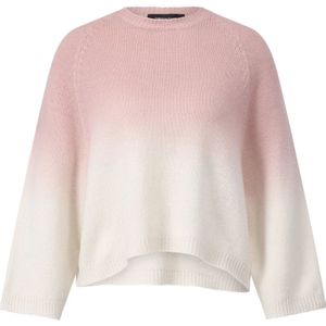 Fabiana Filippi, Truien, Dames, Roze, L, Kasjmier, Zijden Kasjmier Ombre Gebreide Trui