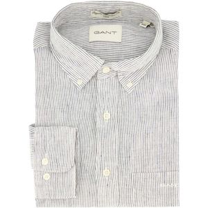 Gant, Overhemden, Heren, Wit, 2Xl, Katoen, Casual Wit overhemd