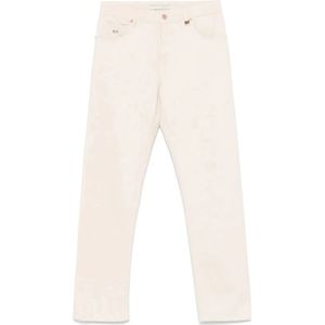 Tramarossa, Jeans, Dames, Beige, W30, Beige Klassieke Five-Pocket Jeans