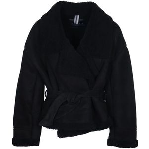 Dfour, Jassen, Dames, Zwart, S, Suede Montone Jassen