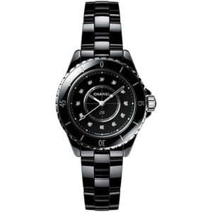Chanel, Accessoires, Dames, Zwart, ONE Size, Keramisch Horloge
