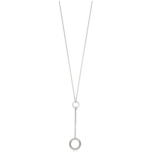 MM6 Maison Margiela, Accessoires, Dames, Grijs, ONE Size, Ketting met hanger