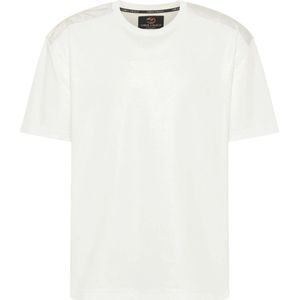 Carlo Colucci, Tops, Heren, Wit, XL, Katoen, Oversize Logo T-Shirt