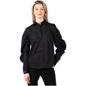 Silvian Heach, Overhemden, Dames, Zwart, L, Katoen, Casual overhemd